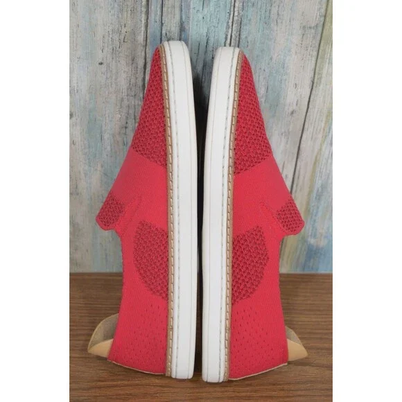UGG Sammy Chevron Sneakers Women's 9 Red Slip On Knit Walking Shoes 1016758 - Picture 9 of 11